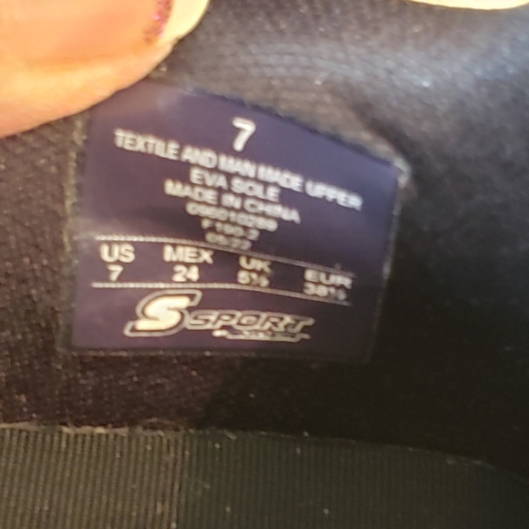 Sport by Skechers black memory foam athletic shoes women's size 7 - Picture 9 of 11